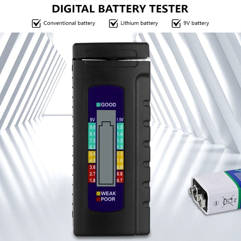 Digital Battery Analyzers for Remote Controls Toys Flashlights