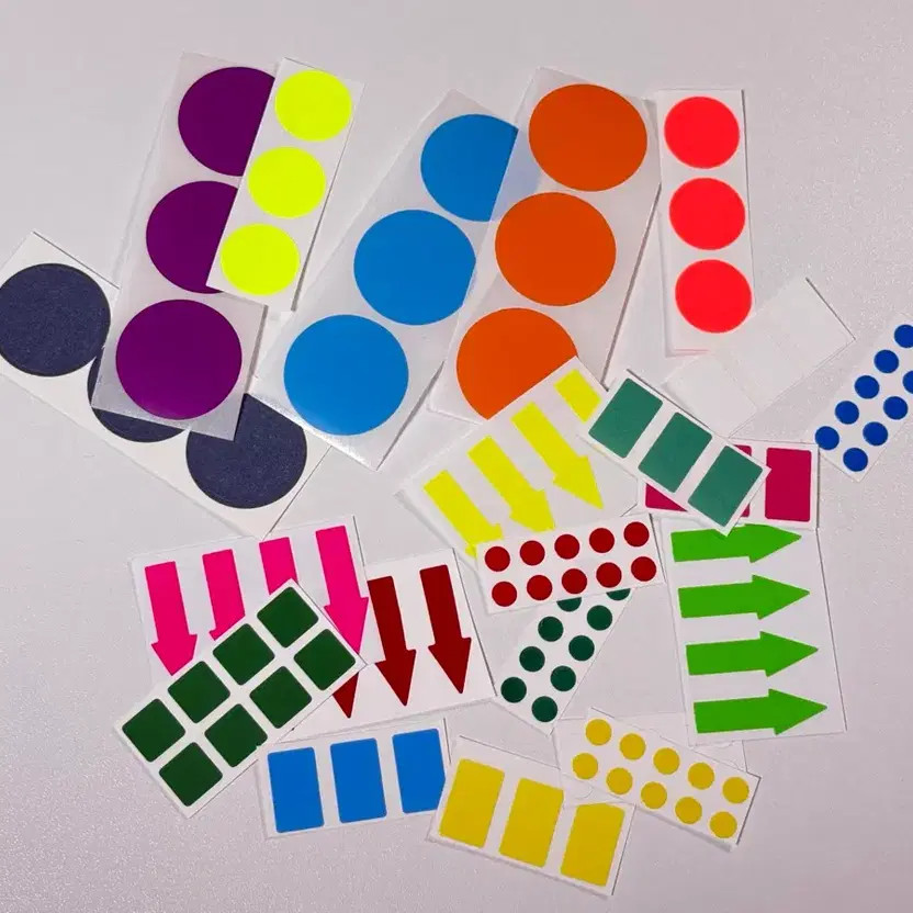 Mesh Pencil Case + Sticky Note Sets + Shape Stickers Stationery Set