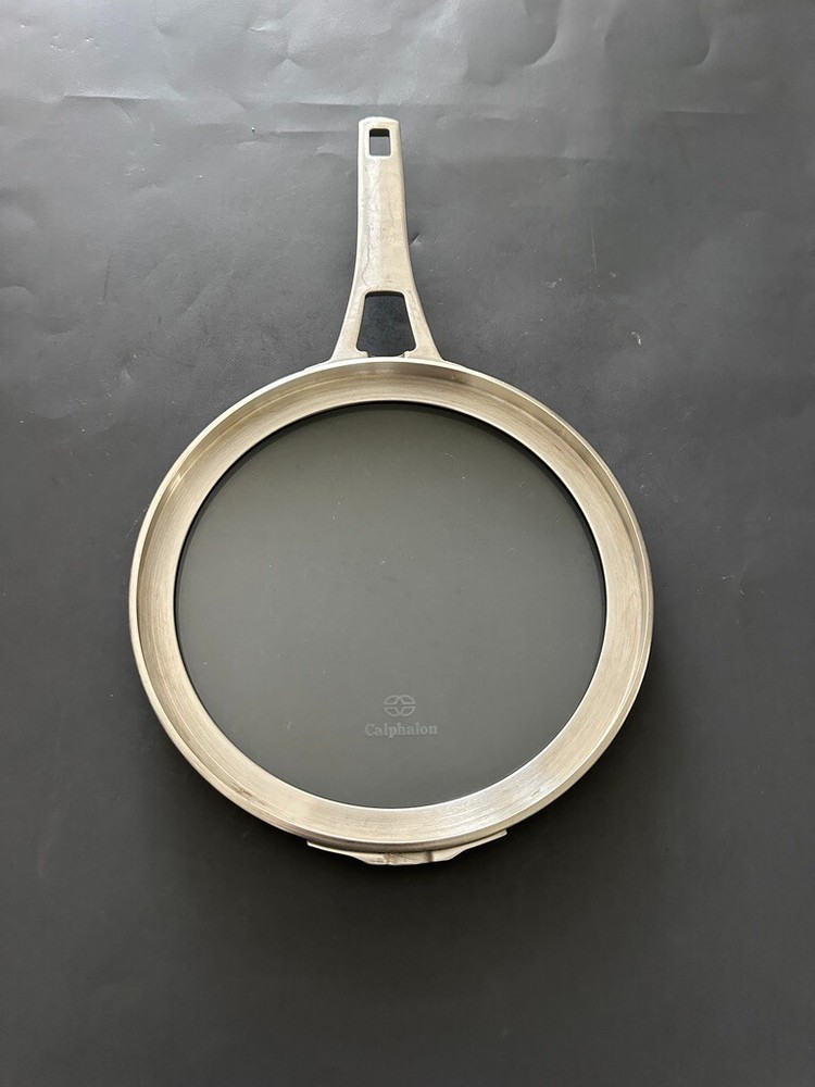 Calphalon Premier Space Saving Flat Glass Lid 8.5"  Pan Long Handle Replacement