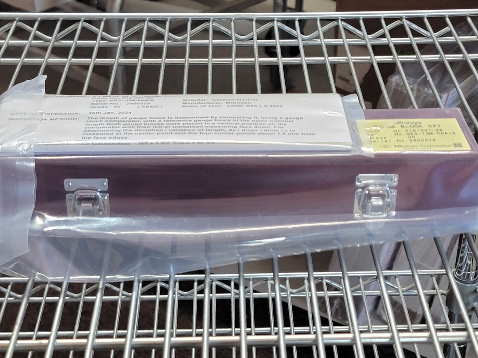 Mitutoyo Ceramic Micrometer Inspection Calibration Gage Block Set Grade 00