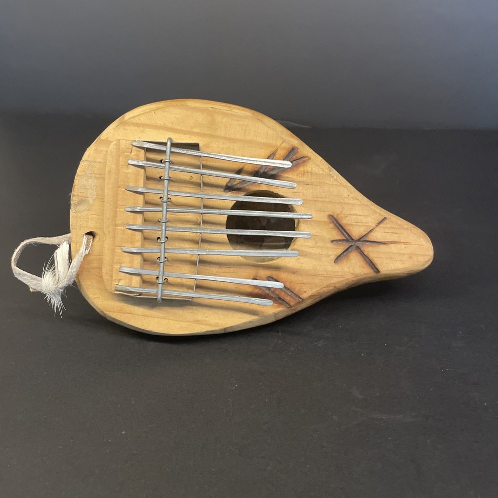 Thumb Piano Made From A Gourd, 7.5” Long