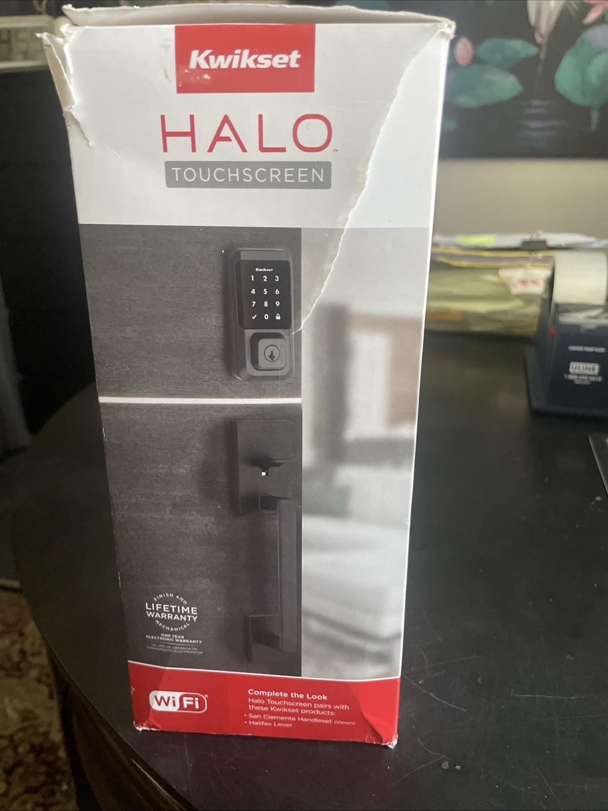 Kwikset Halo Touchscreen Smart Lock Wifi Keypad Electronic Deadbolt Matte Black