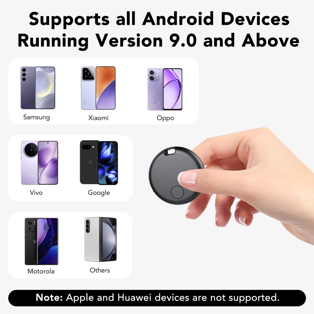 Air Tracker Tag for Android 4 Pack(NOT iOS or Huawei), Bluetooth Tracker Andr...