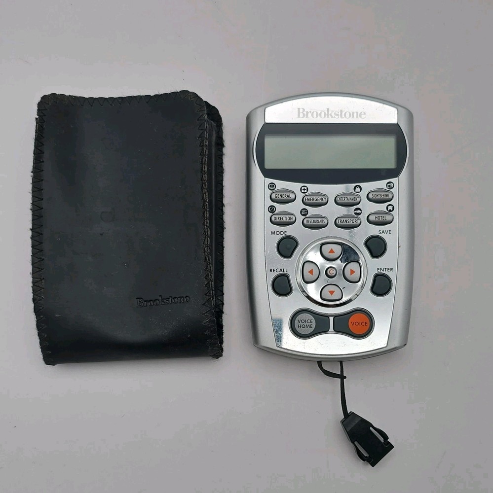 Brookstone Talking 12 Language Translator With Instructions untested Works