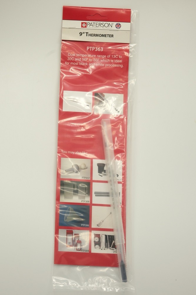 NEW- Paterson Certified Thermometer-PTP363- 9” For Photo Developing