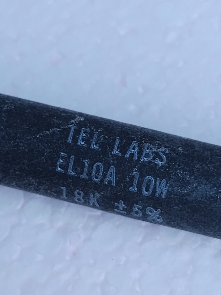 18k ohm 10 watt resistor Tel Labs Wire Wound (5) Quantity