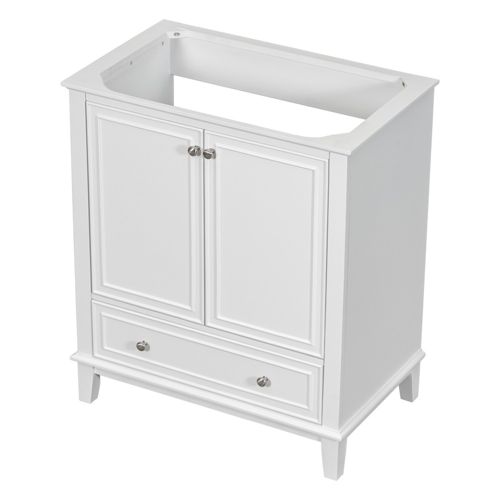 30" Bathroom Vanity without Sink, Base Only, Multi-functional Bathroom Cabinet