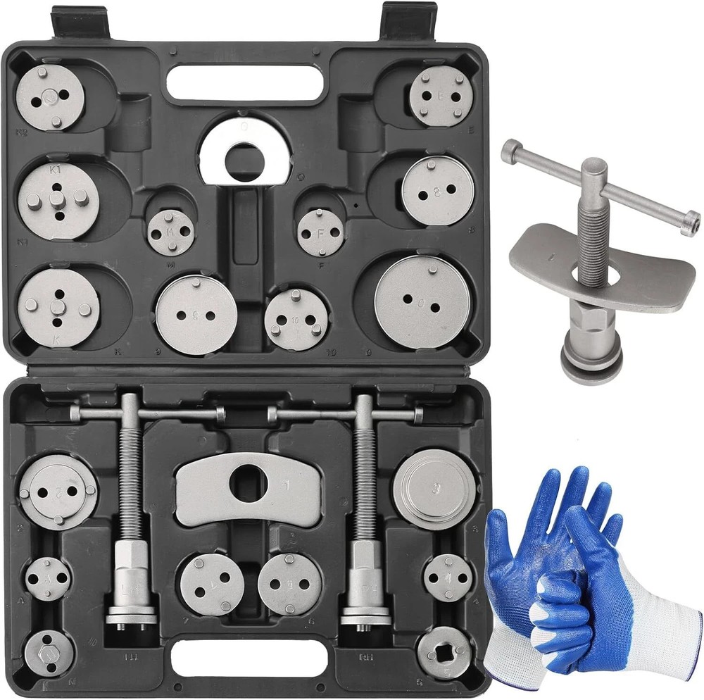 24pcs Brake Caliper Tool, Heavy Duty Disc Tool Set, Wind Black