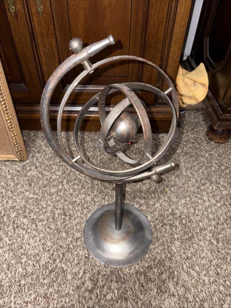 Vintage steel Armillary