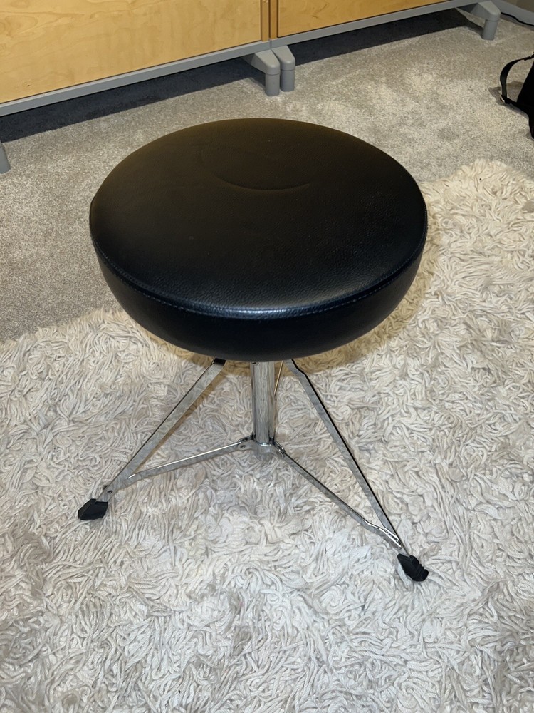 Height Adjustable Excel Percussion Portable Drummers Throne Black