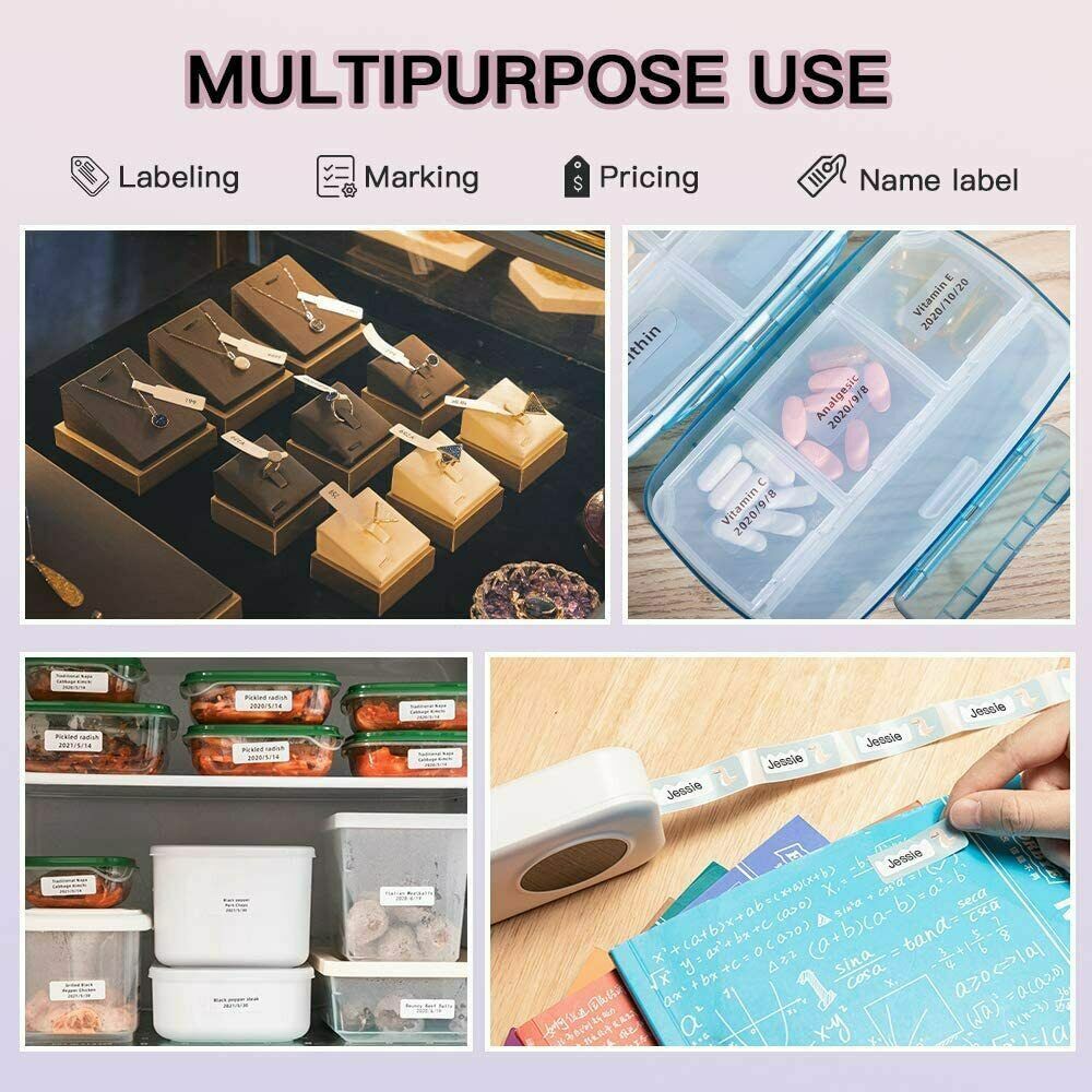 Phomemo D30 Label Maker Machine Mini Thermal Paper Sticker Printer with Tape US