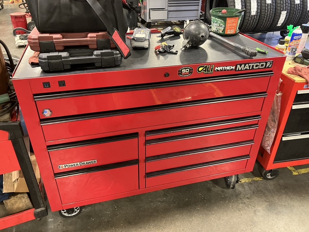 Matco Tools 2s Firehouse Red With Power Drawer