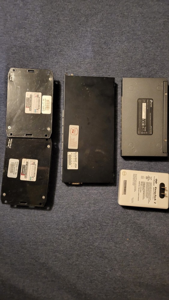 Misc. Network Equip. - Router, Switch,  2 Ethernet Extenders, 2 VoIP, EasyJack2