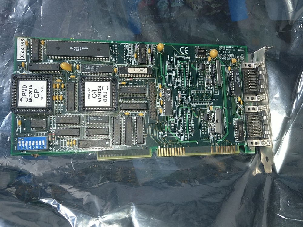PI Physik Instrumente C842 Servo Motor Controller ISA Board Rev. E tested works