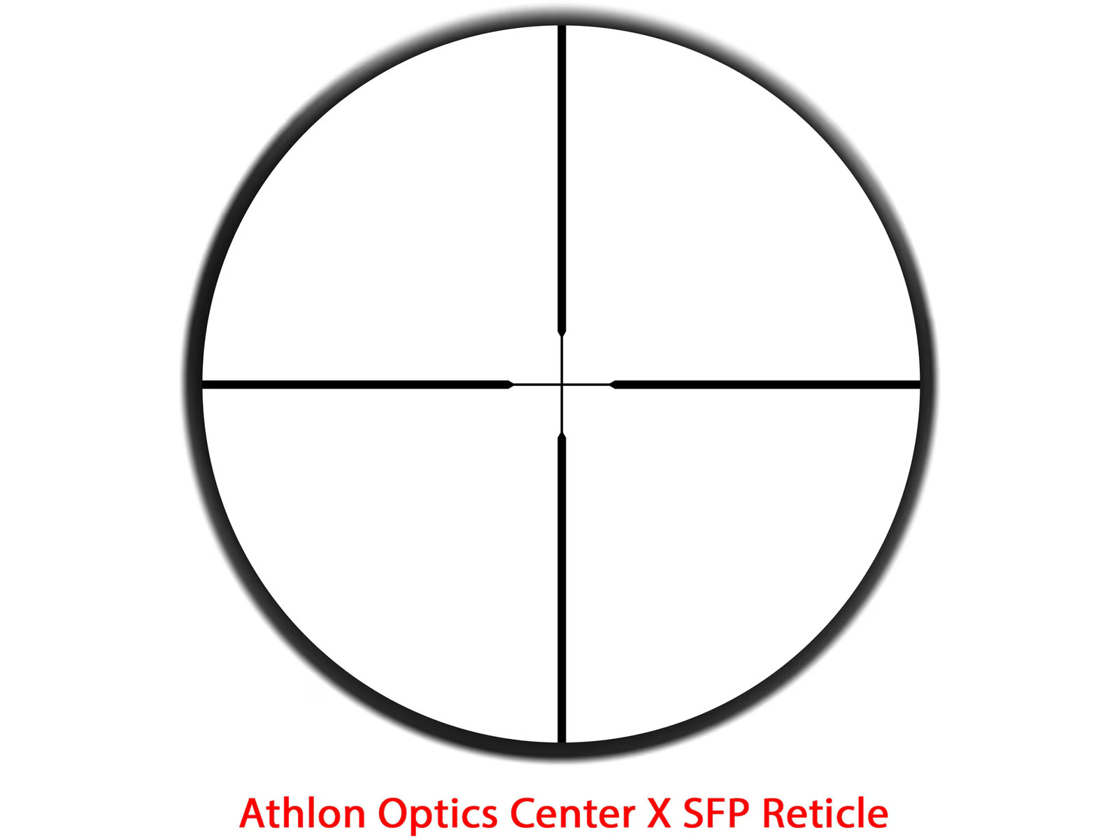 Athlon Optics Neos Rifle Scope 6-18x 44mm Center X Reticle Matte Black
