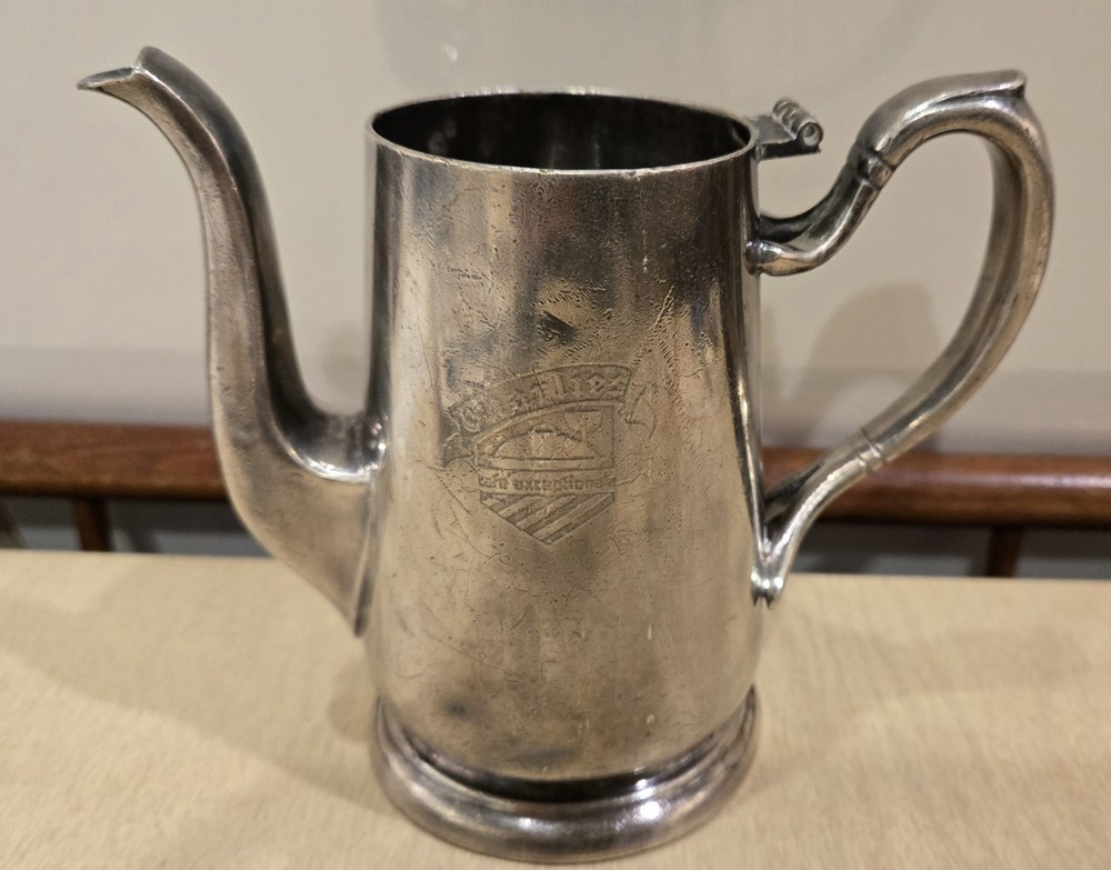 Charlie's Cafe Exceptionale Coffee Pot Minnesota Restaurant Ware SILVER PLATE