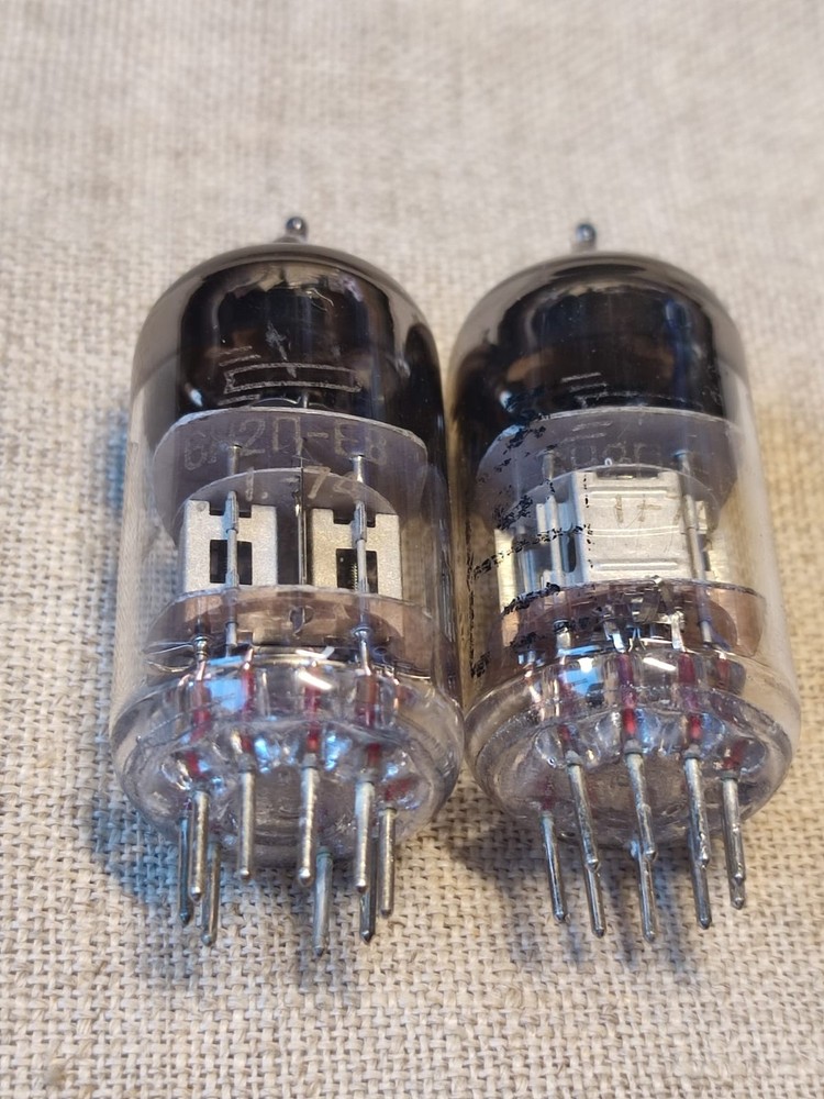 2 pcs. 6N2P-EV Voskhod / ECC83 Double Triode Tubes I.1974' Same Date, Rare