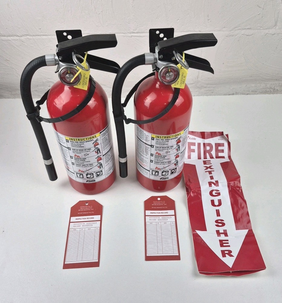 Kidde Fire Extinguishers TwinPro210, Rechargeable Fire Extinguishers, Two-Pack