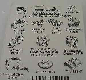 Driftmaster 209B Trio Base For Pro Rod Holder 1/2"