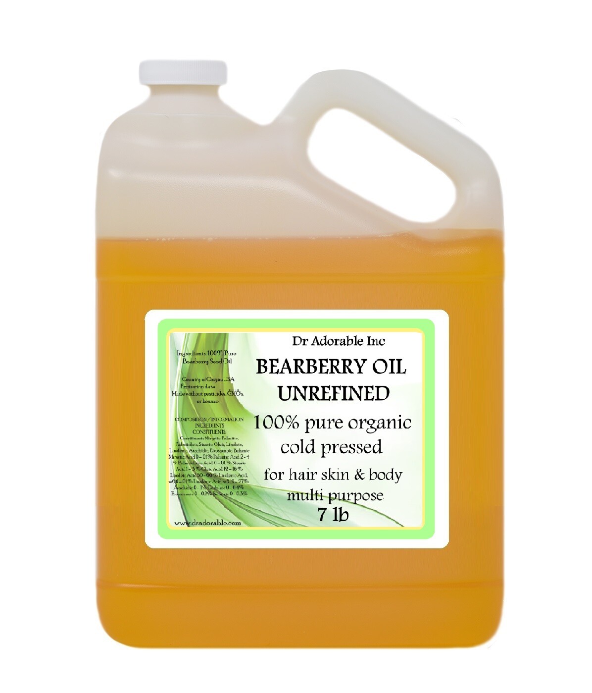 BEARBERRY OIL BY DR.ADORABLE ORGANIC 100% PURE NATURAL 1oz 2 oz-UP TO 7LB