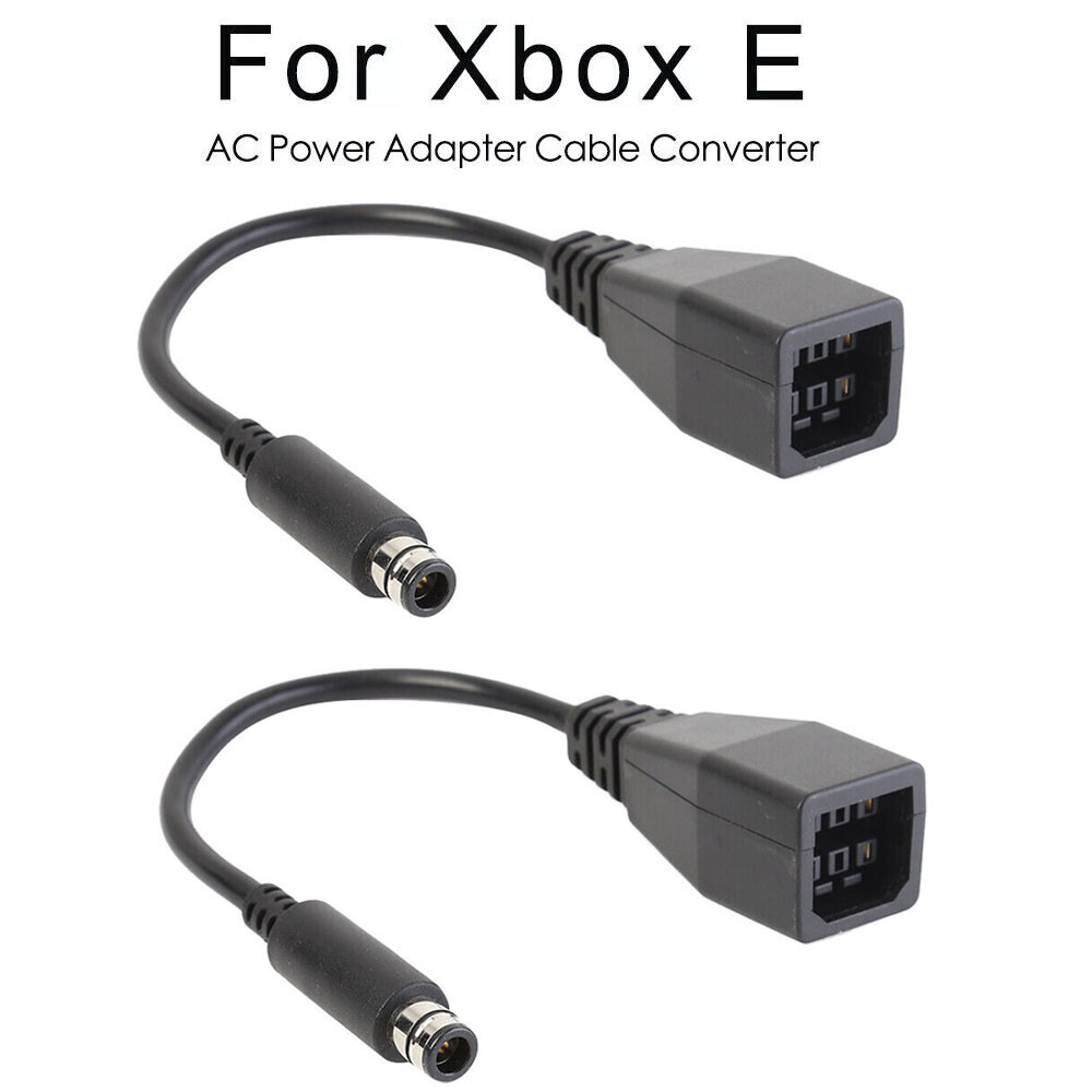 2PCS For Microsoft Xbox 360 To Xbox E AC Power Supply Adapter Cable Convert.