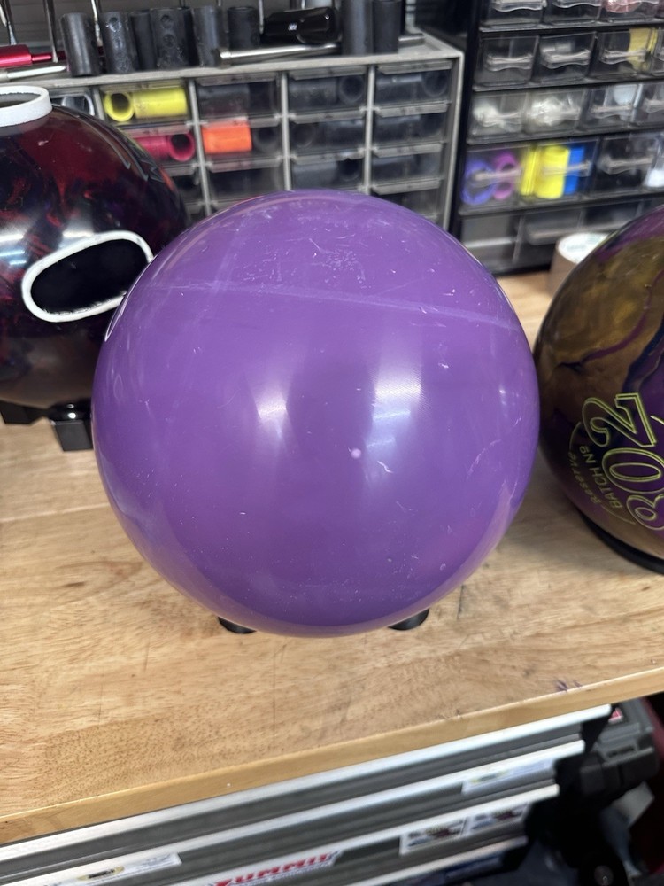 *USED-Bowling Ball -15lb RotoGrip "OPTIMUM IDOL SOLID" PLUGGED AND RESURFACED