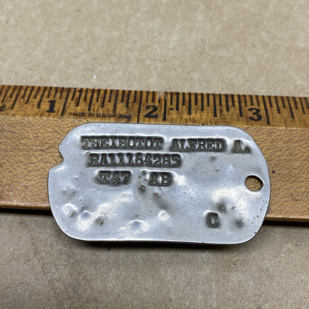 WW2 DOG TAG Alfred Theibotot