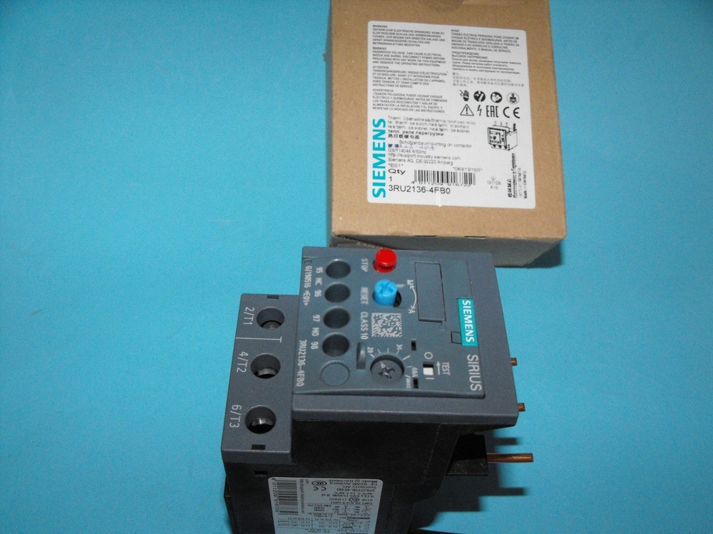 Siemens 3RU2136-4FB0.Overload Relay 28-40A.NEW