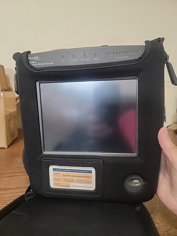 FLUKE Networks OptiView Ethernet PRO Integrated Network Analyzer In Case.