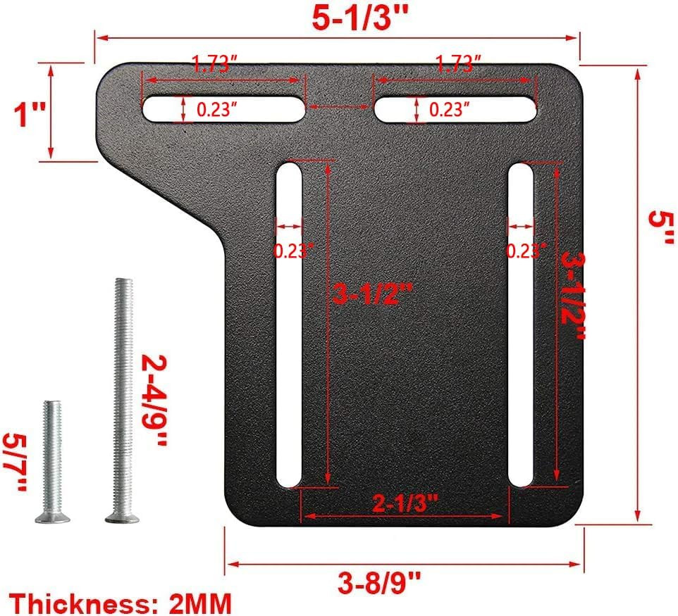 2 Pcs Bed Frame Brackets Adapter for Headboard Extra, Heavy Duty Bed Modificatio