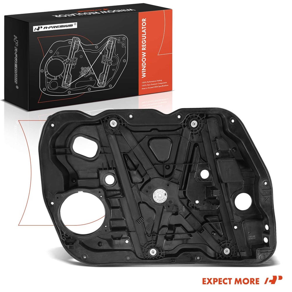 A-Premium Front Left Power Window Regulator with Panel for Hyundai Sonata 15-19