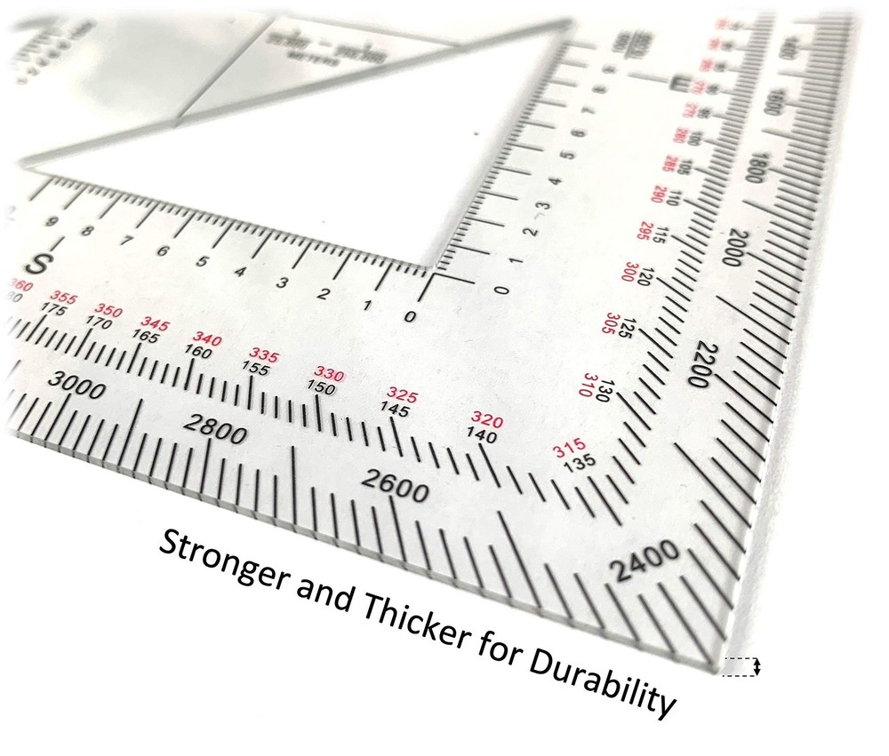 Military Protractor - Perfectly Cut for Land Nav