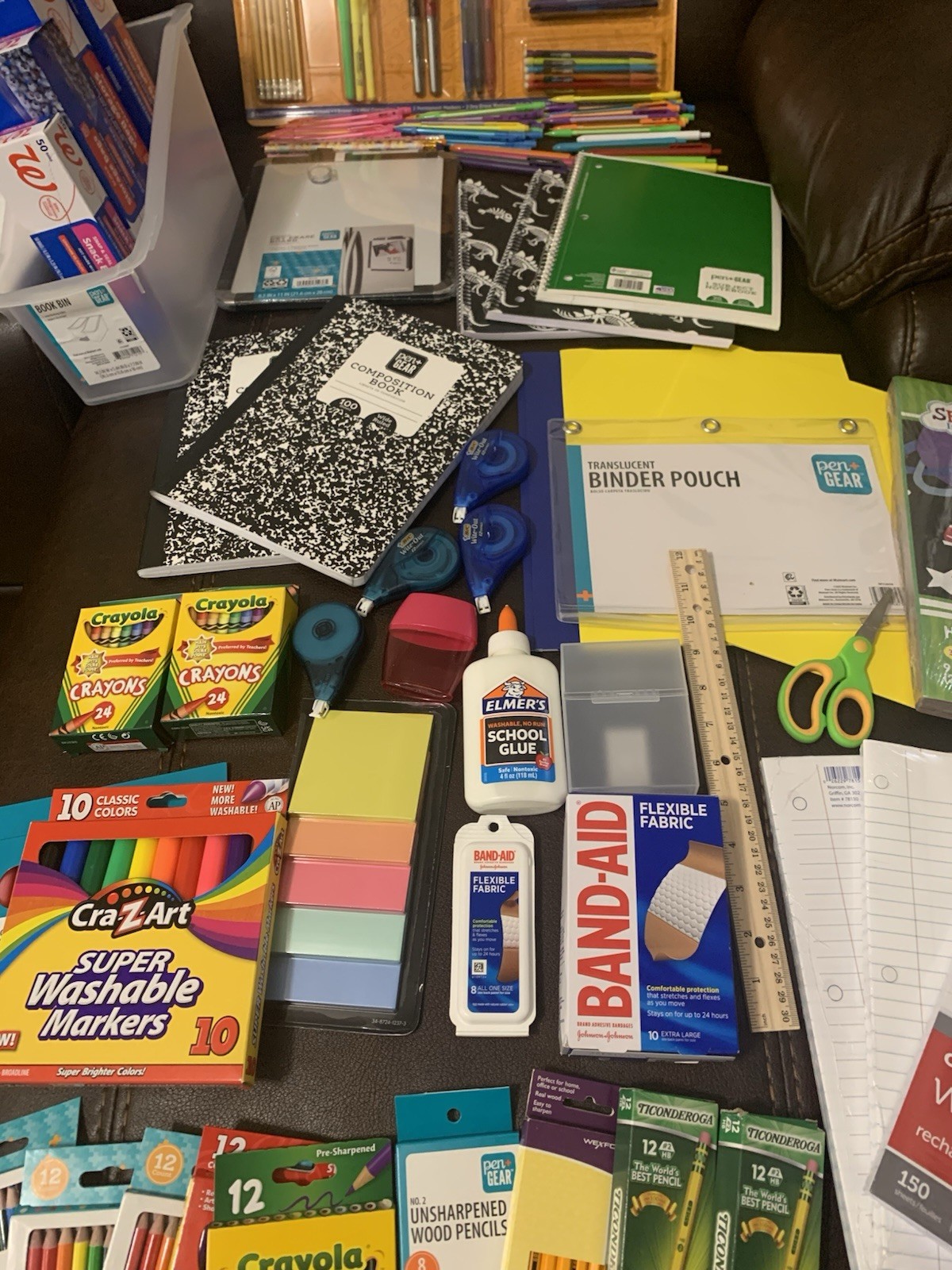 Ultimate Back to School Supply Bundle Kit 180 Items Elmer Ticonderoga Bic etcNEW
