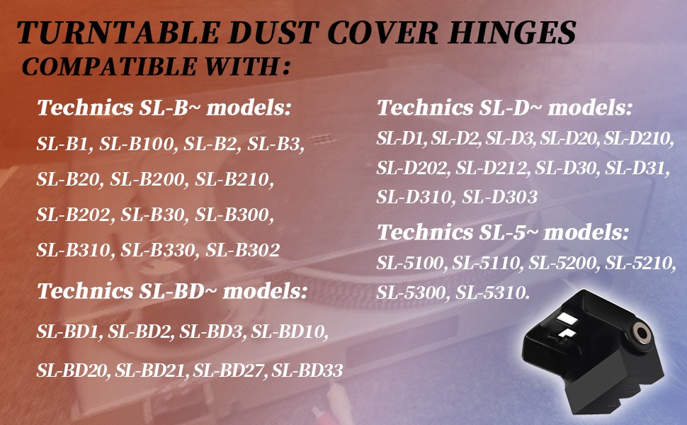 SFATB33N01A Technics Turntable Part - Dust Cover Hinge For SL-B1, SL-B2(1Pcs)