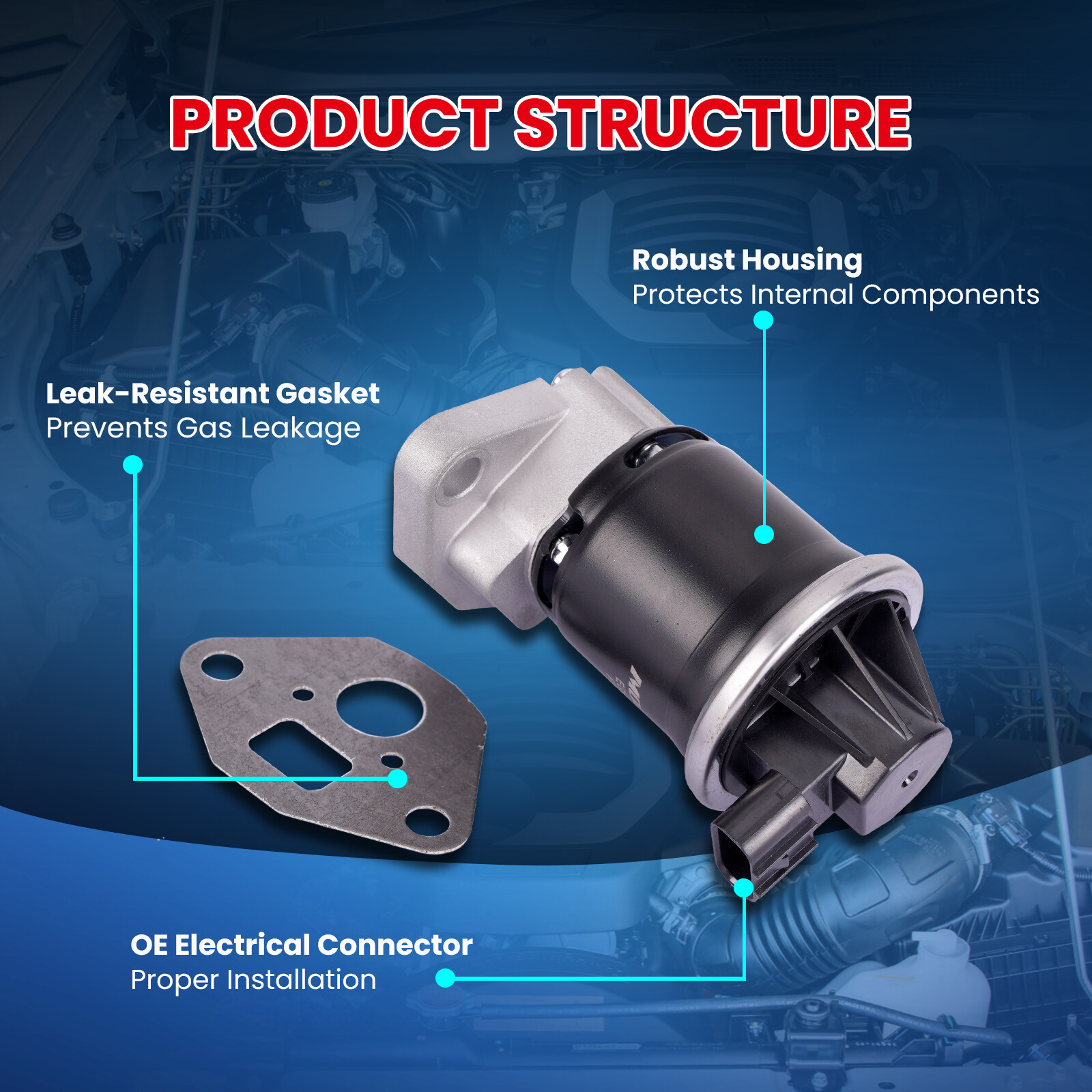 EGR Valve for Acura TL RL MDX Honda Accord Pilot Odyssey Ridgeline 3.5L 3.7L