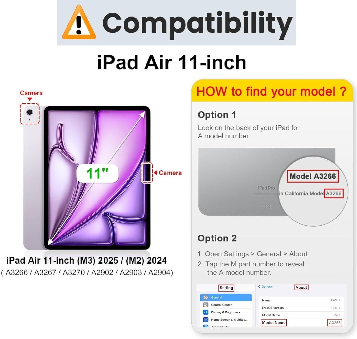 2 PCS For 2025 iPad Air 11-inch (M3 / M2) Tempered Glass Screen Protector Saver