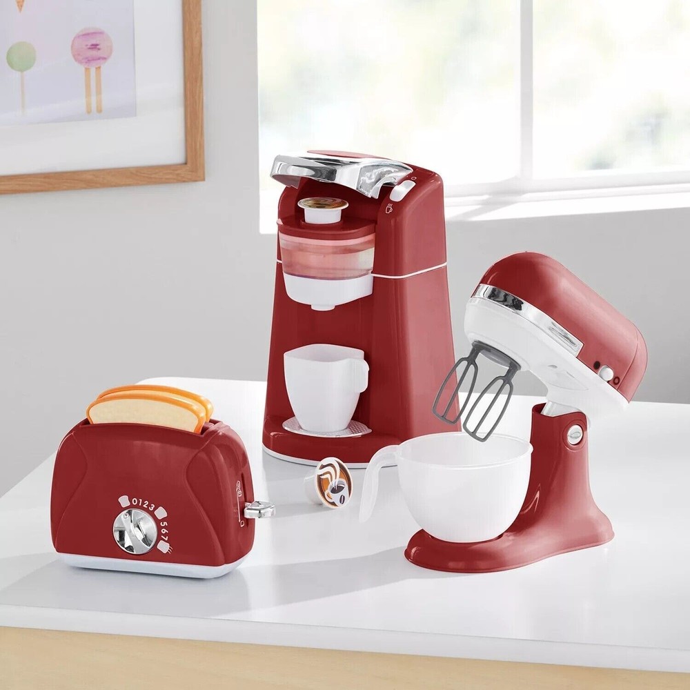 Member's Mark Gourmet Kitchen Appliance Set, Red New