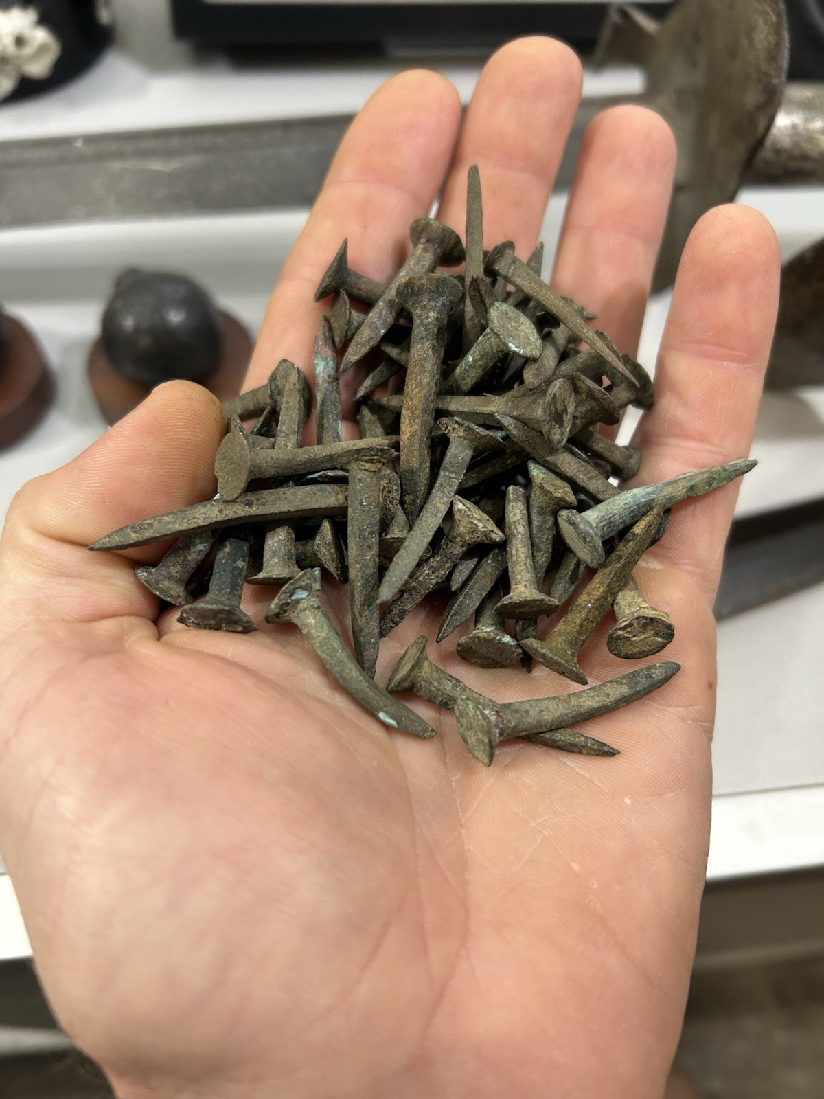 18th Century British Shipwreck Copper Sheathing Nails 1715 fleet era (ONE NAIL)