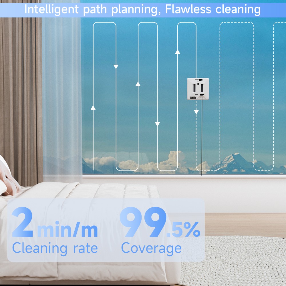 Mini vacuum robot Window cleaning robot Window robot Intelligent planning R1