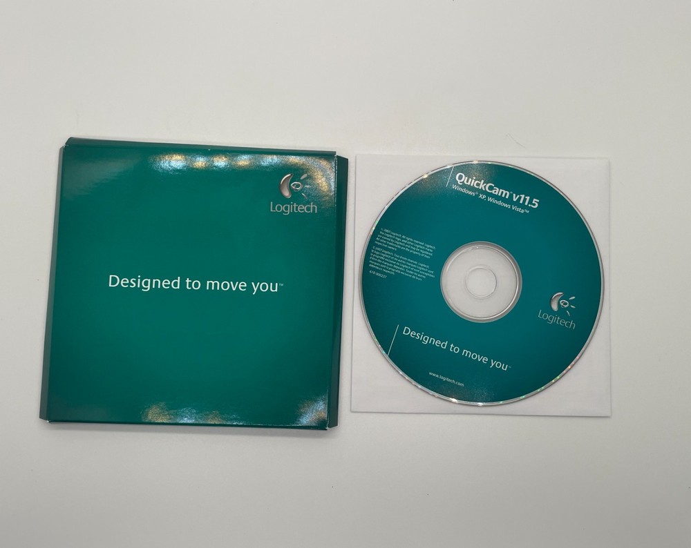 Logitech QuickCam v11.5 Webcam Driver Installation Software CD Disc