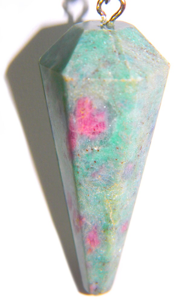 Ruby Zoisite Gemstone Pendulum