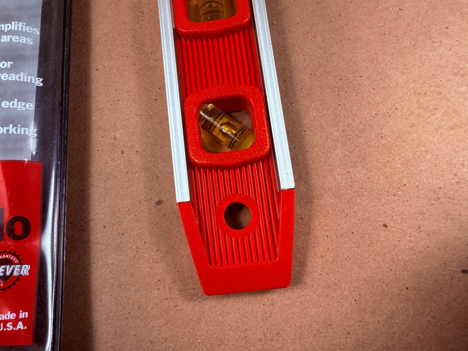 NEW Sears Craftsman USA Nos Torpedo Level 9” 39852 Red Magnetic w/ Pouch