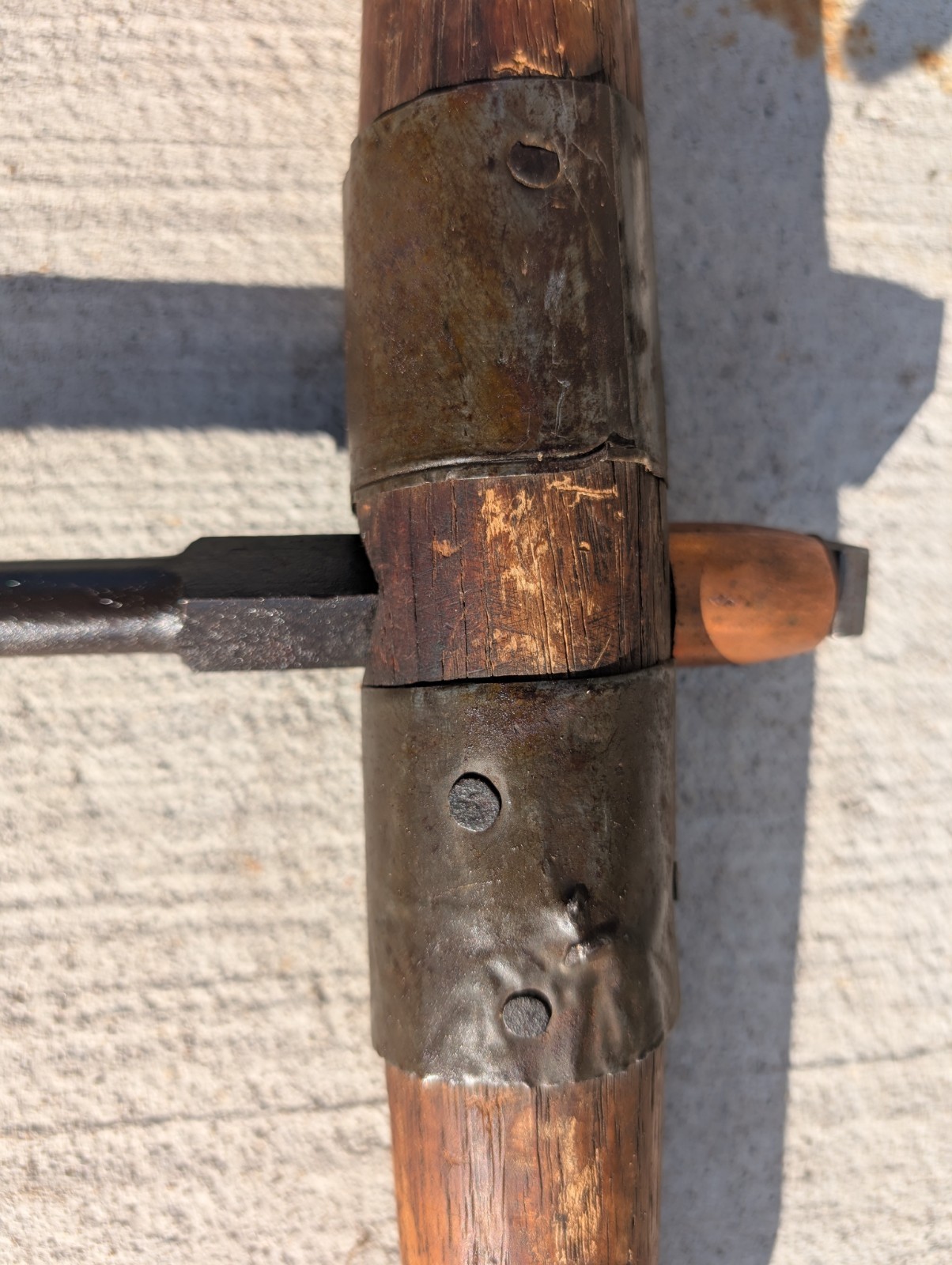 WI Barn Antique Vintage T Handle Barn Beam Hand Drill 2 1/4" Bit x 20 1/4" H