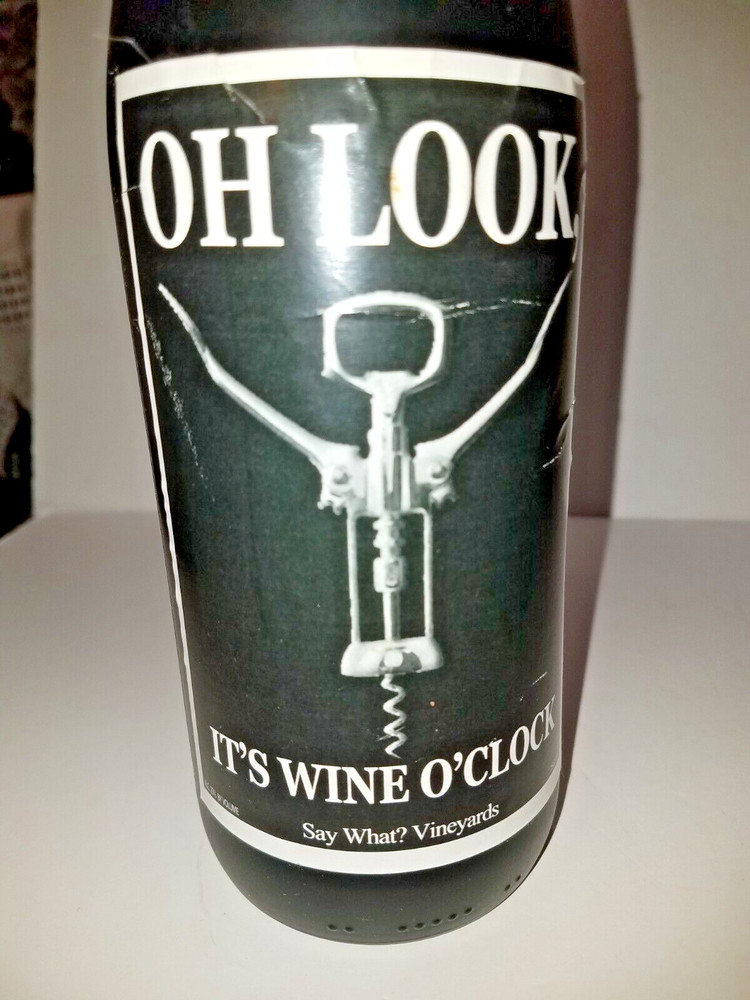 Three Decorative Wine Bottles Empty Funny Kitchen Decor / House Warming Gift