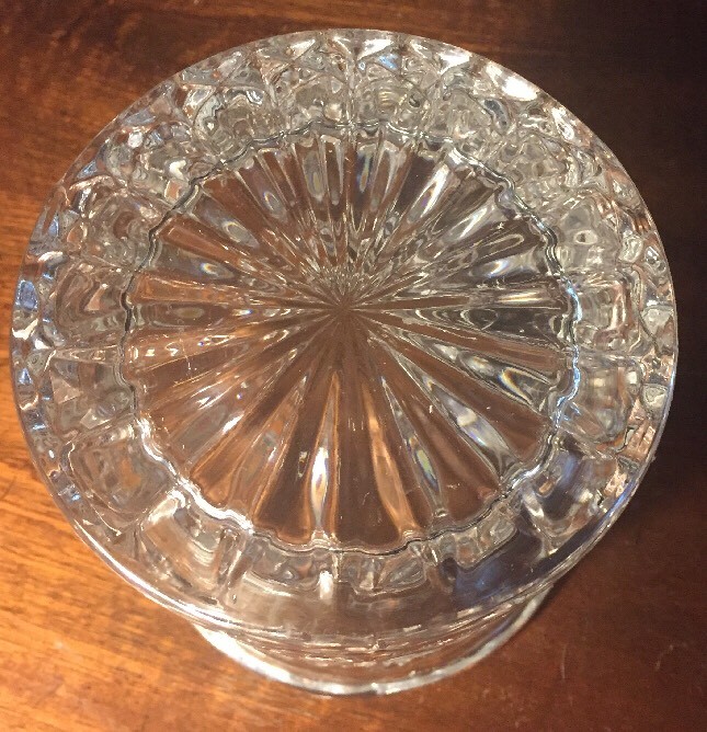 Crystal Biscuit Jar Barrel
