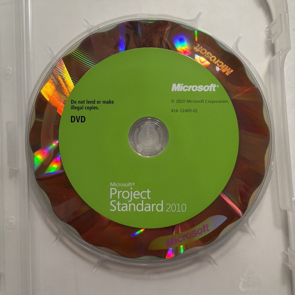 Microsoft Project Standard 2010 Full Version Complete in Box with Product Key