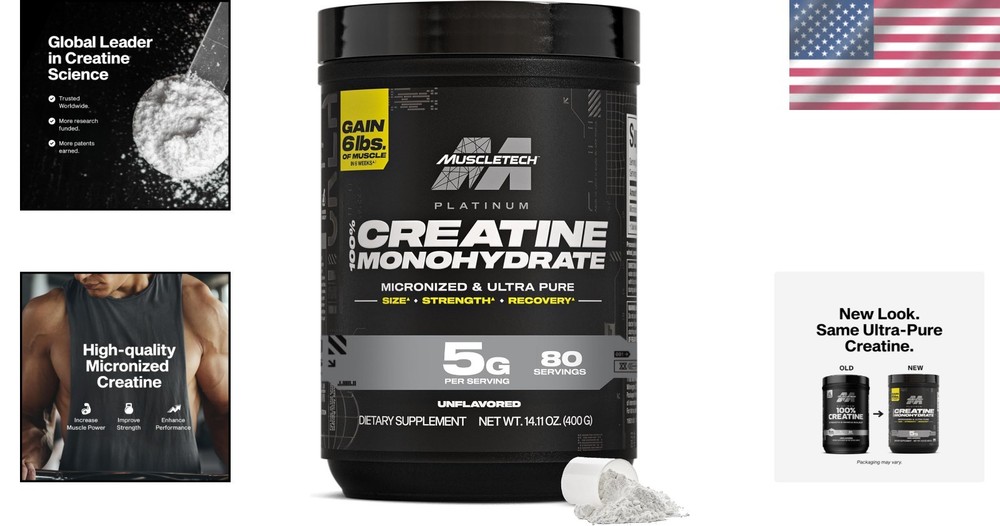 Micronized Creatine Supplement - Muscle Recovery & Builder-