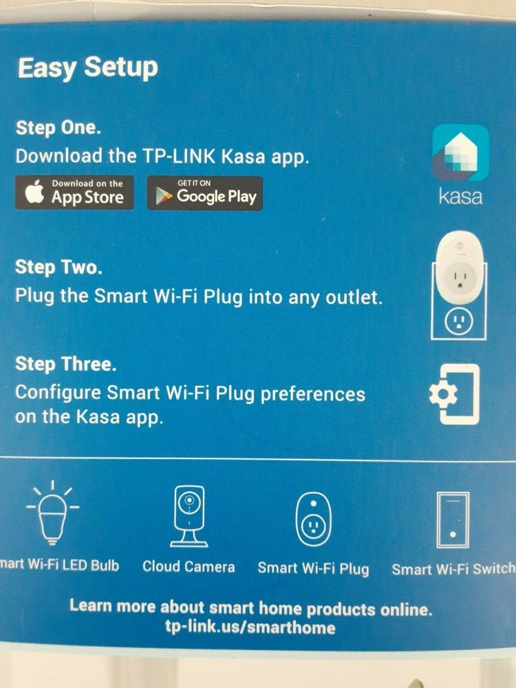 TP-Link HS10 Smart Wi-Fi Plug Remote Access works w/ Amazon Alexa Google