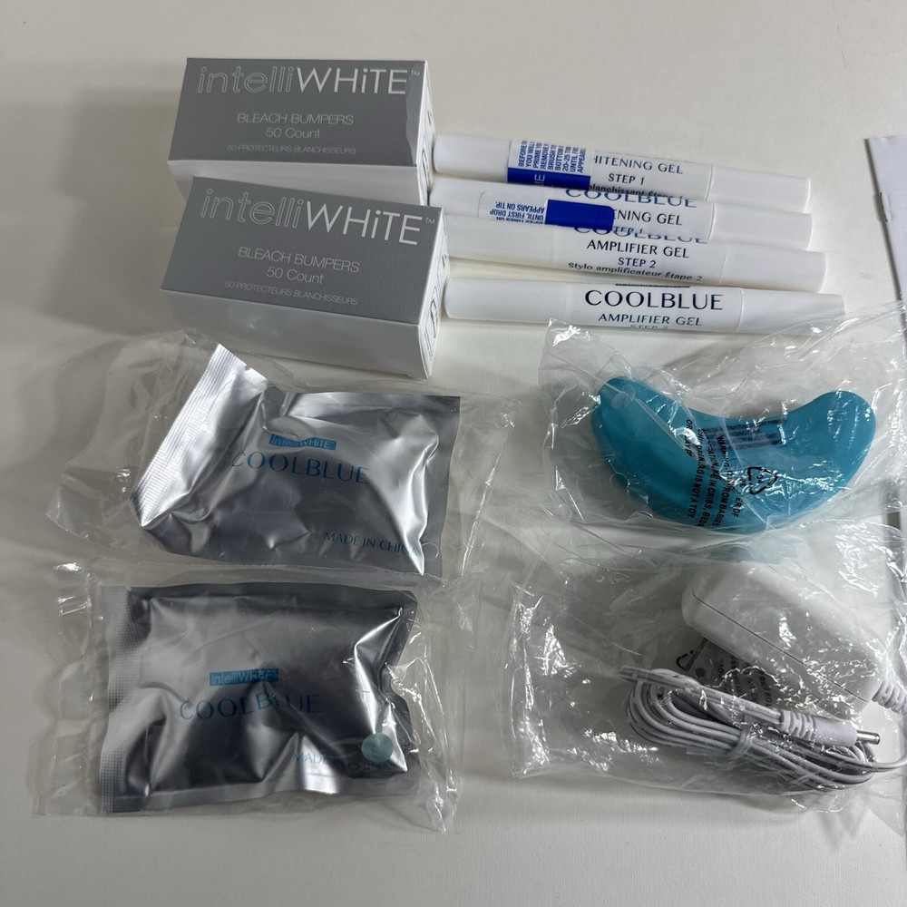 IntelliWhite Cool Blue Pro Teeth Whitening System Blue Open Box No Storage Case