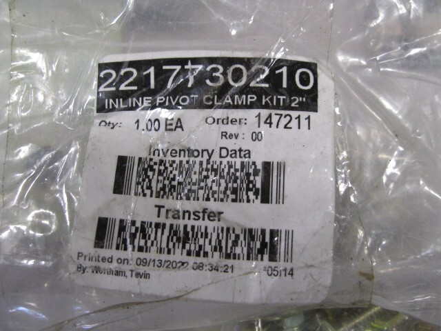 2" inline pivot clamp kit 2217730210